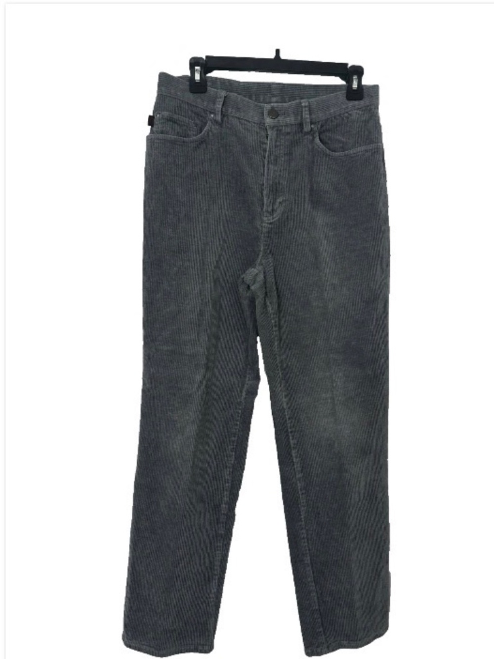 Lauren Jeans Co. Women's SZ 10 Gray Corduroy Pants 98% COTTON 5 Pocket Design